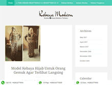 Tablet Screenshot of kebayamodern.net